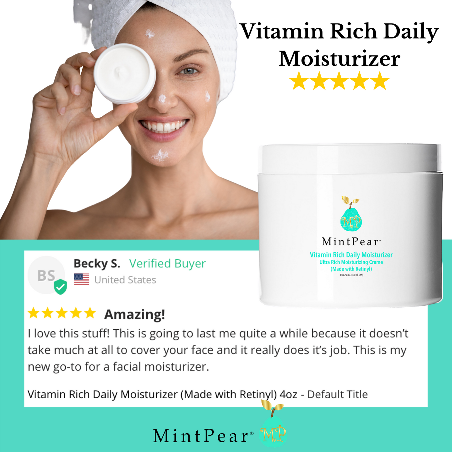 Vitamin Rich Daily Moisturizer (Made with Retinyl)