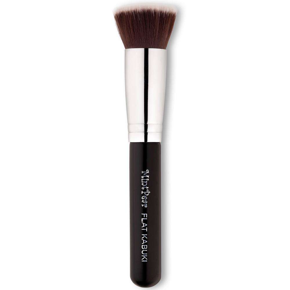 Mini Precision Flat Top Kabuki Brush - Mypreface Synthetic Small Flat Top  Kabuki Makeup Brush Best for Acne and Undereye Blending for Maximum  Coverage