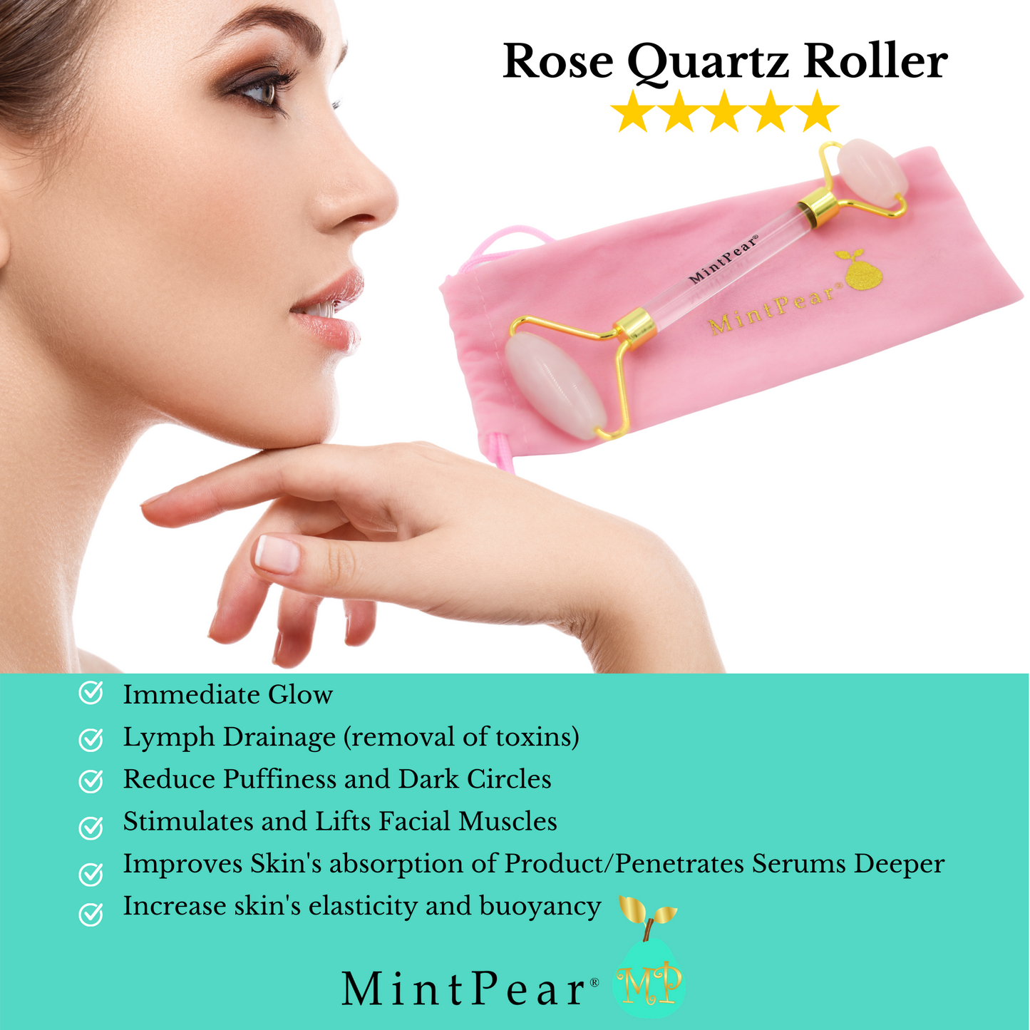 Rose Quartz Roller